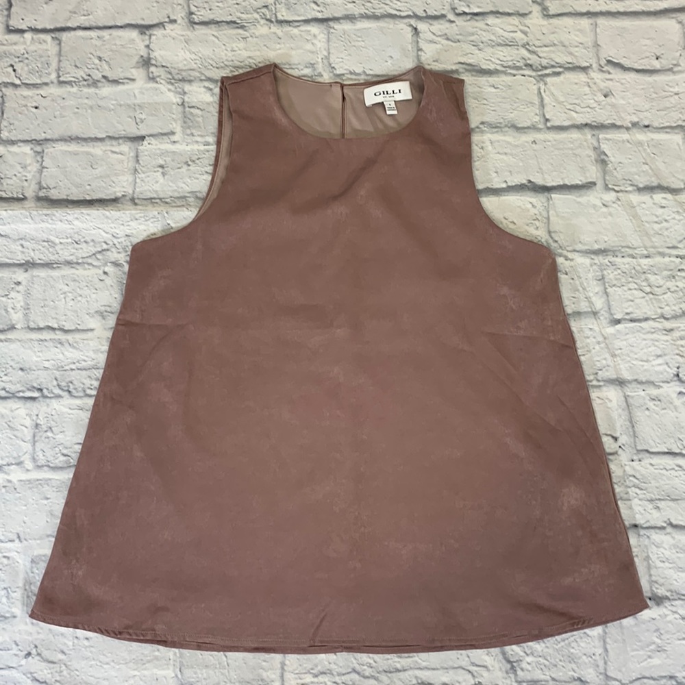 GILLI Mauve Pink dressy Tank Top Size Small Layered